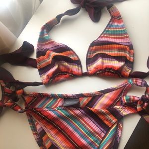 Becca multi colored bikini